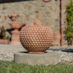 Cachepot con Conchiglie Terracotta Impruneta