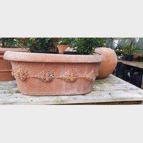 Tinozza ovale con frutta - 35/68 H28