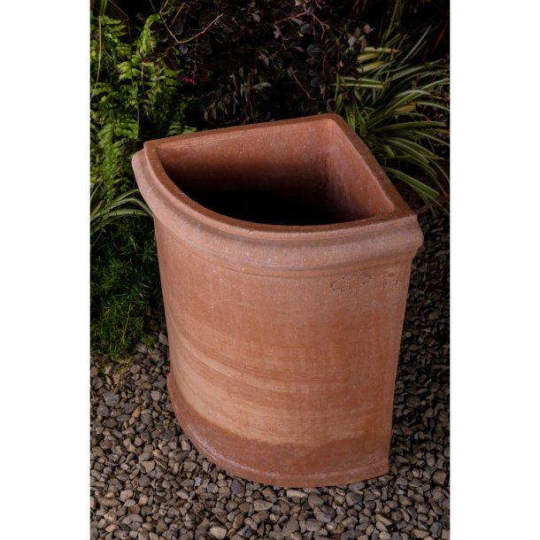 Vaso Angolare Liscio Terracotta Impruneta