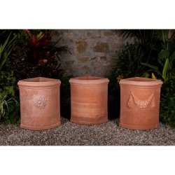 Vaso Angolare Liscio Terracotta Impruneta